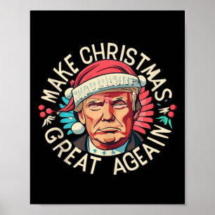 Trump gewinnt 2024 wieder Weihnachten großartig Poster