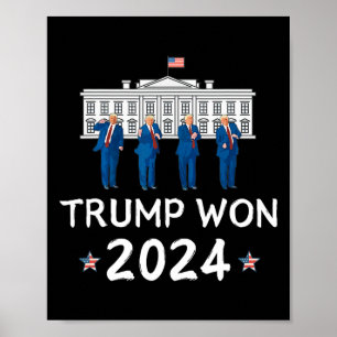 Trump gewinnt 2025 Trump tanzt bei der Feier im We Poster