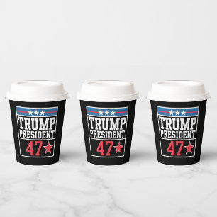 Trump gewinnt die Wahl 2024 Trump gewann 2024 Pappbecher