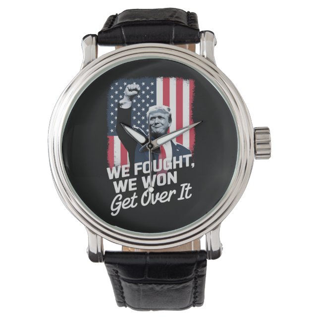 Trump gewinnt Trump den Sieg des 47. Präsidenten Armbanduhr (Vorderseite)