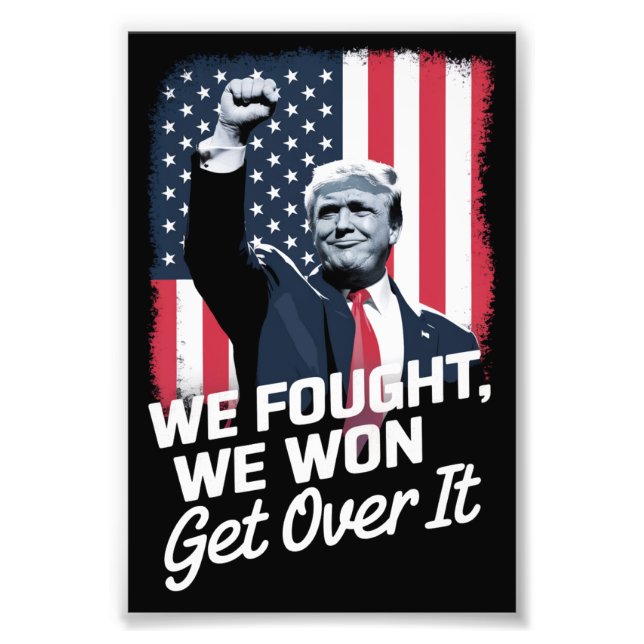 Trump gewinnt Trump den Sieg des 47. Präsidenten Fotodruck (Vorne)