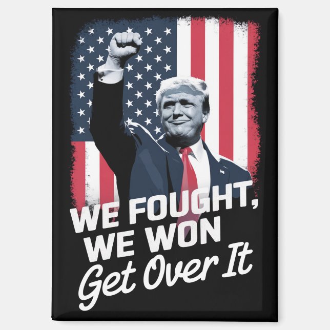 Trump gewinnt Trump den Sieg des 47. Präsidenten Magnet (Vorderseite)