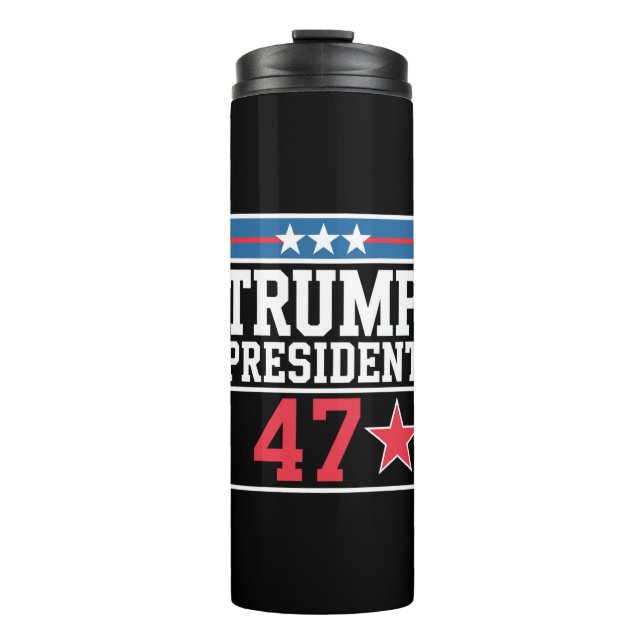 Trump gewinnt Wahl 2024 Trump gewinnt 2024 Thermosbecher (Vorderseite)