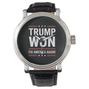 Trump Gewonnen MAGA Trump Sieger 2024 Amerika Wied Armbanduhr