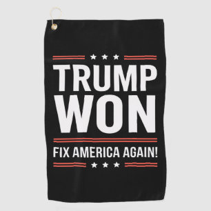 Trump Gewonnen MAGA Trump Sieger 2024 Amerika Wied Golfhandtuch