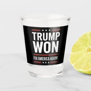 Trump Gewonnen MAGA Trump Sieger 2024 Amerika Wied Schnapsglas