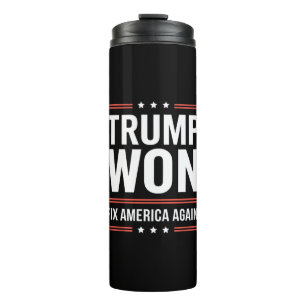Trump Gewonnen MAGA Trump Sieger 2024 Amerika Wied Thermosbecher