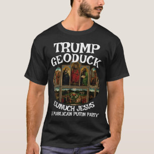 Trump Ghenter Altarbild Jesus Republikaner Pee Par T-Shirt