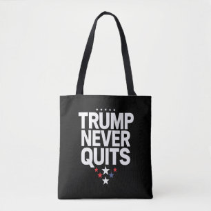 Trump Gibt Nie Auf Patriotische Stimme Trump 2024 Tasche