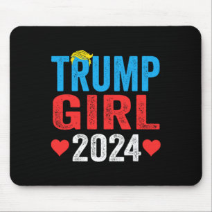 Trump Girl 2024 Niedlich Trump Flag Frauen Mädchen Mousepad