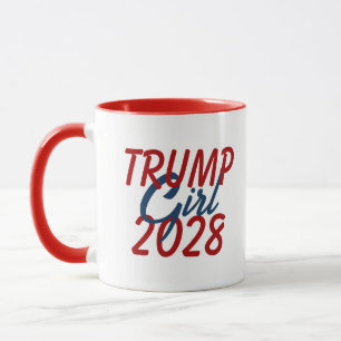 Trump Girl 2028 mit Flag Shoe Tasse