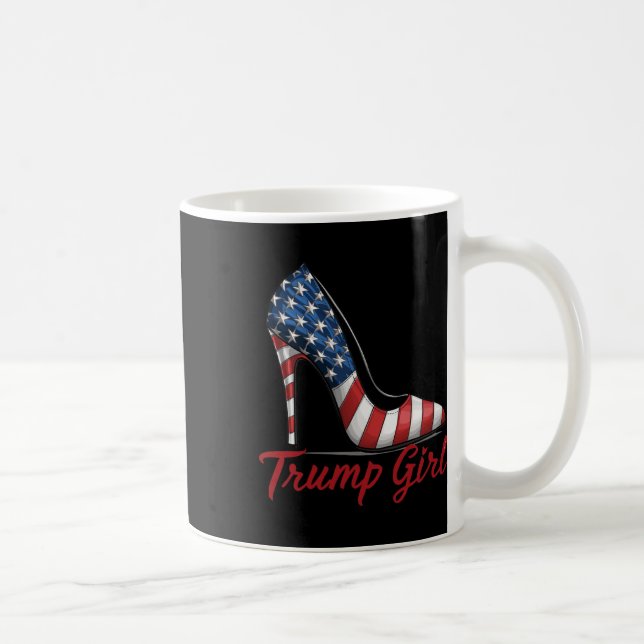 Trump Girl High Heel Stilettos amerikanische Flagg Kaffeetasse (Rechts)