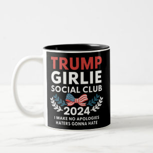 Trump Girlie Coquette Social Club Wahlen Zweifarbige Tasse