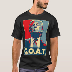 Trump Goat Middle Finger Election 2024 Republikane T-Shirt