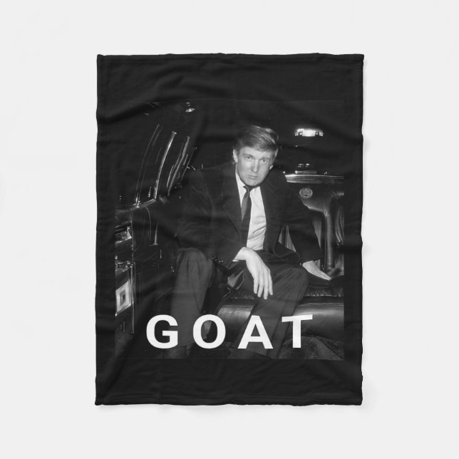 Trump Goat Republikanischer Konservativer Gift Tru Fleecedecke (Vorderseite)
