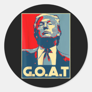 Trump Goat Shirt Republikanisches konservatives Ge Runder Aufkleber