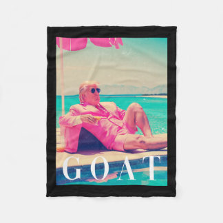 Trump Goat Shirt Sommer 2024 Retro Funny Pink Dona Fleecedecke