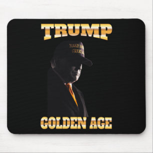 Trump Goldenes Zeitalter Silhouette 45 47 Goldene Mousepad