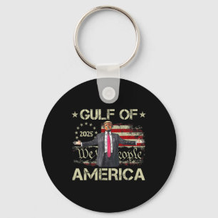 Trump Golf von Amerika nach der amerikanischen Fla Schlüsselanhänger
