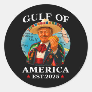 Trump Golf von Amerika seit 2025 Mexiko Trump Runder Aufkleber