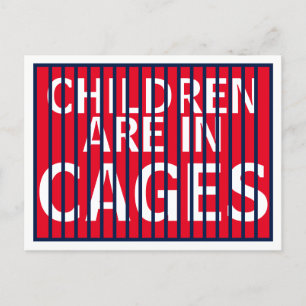 Trump GOP ICE DHS HHS Immigrant Children in Cases Postkarte