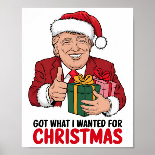Trump Got, was ich zu Weihnachten-Weihnachten-Weih Poster
