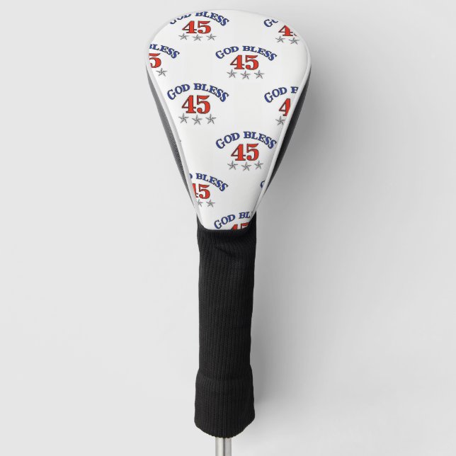 Trump Gott segne 45 Golf Headcover (Vorderseite)