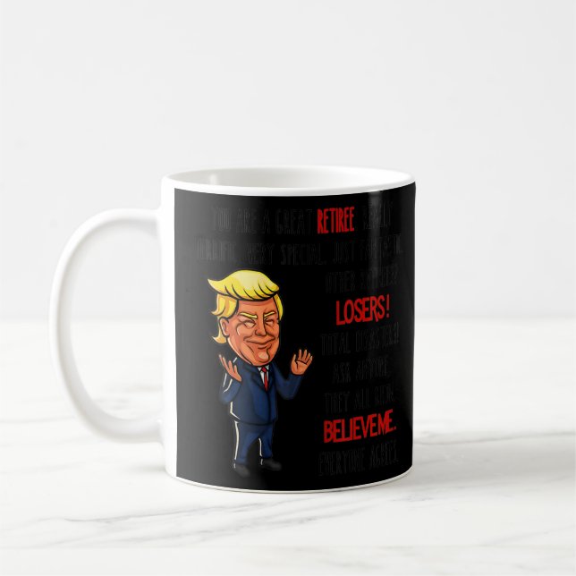 Trump Great Retirement Oma Opa Kaffeetasse (Links)