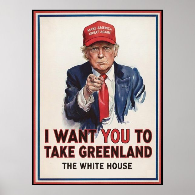 Trump Greenland Poster (Vorne)