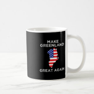 Trump Grönland Mach Grönland wieder groß Karte Kaffeetasse