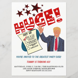 Trump Größte Party Aller Zeiten Feiern HUGE Party Einladung