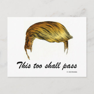 Trump-Haar Postkarte