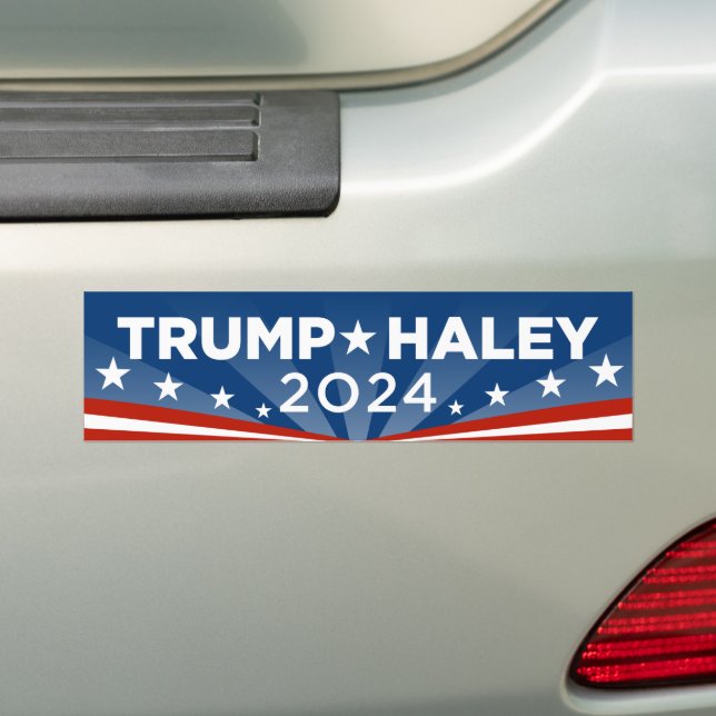 Trump Haley 2024 Autoaufkleber (Auf Auto)