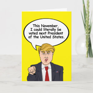 Trump Halloween Card - Es gibt beängstigendere Din Karte