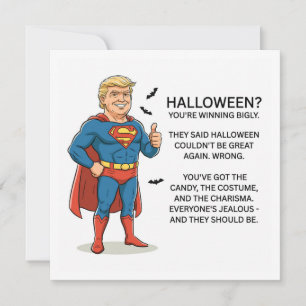 Trump Halloween Feiertagskarte