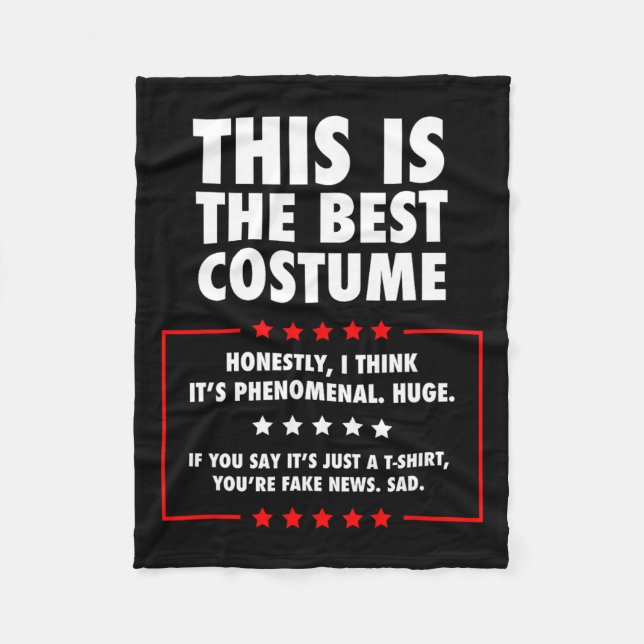 Trump Halloween-Kostüm Fleecedecke (Vorderseite)