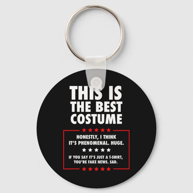 Trump Halloween-Kostüm Schlüsselanhänger (Vorderseite)