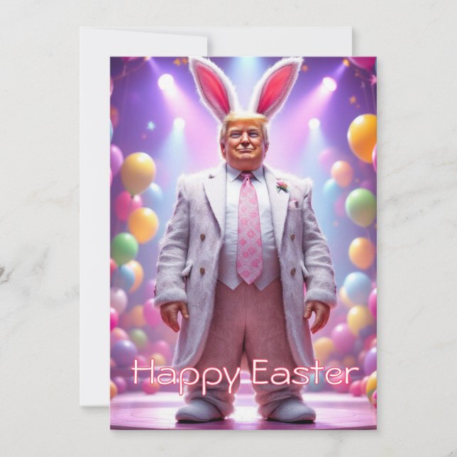 Trump - Happy Oaster Feiertagskarte (Vorderseite)