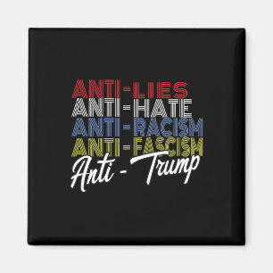 Trump hasst Lügen und den Faschismus Resist Abstim Magnet