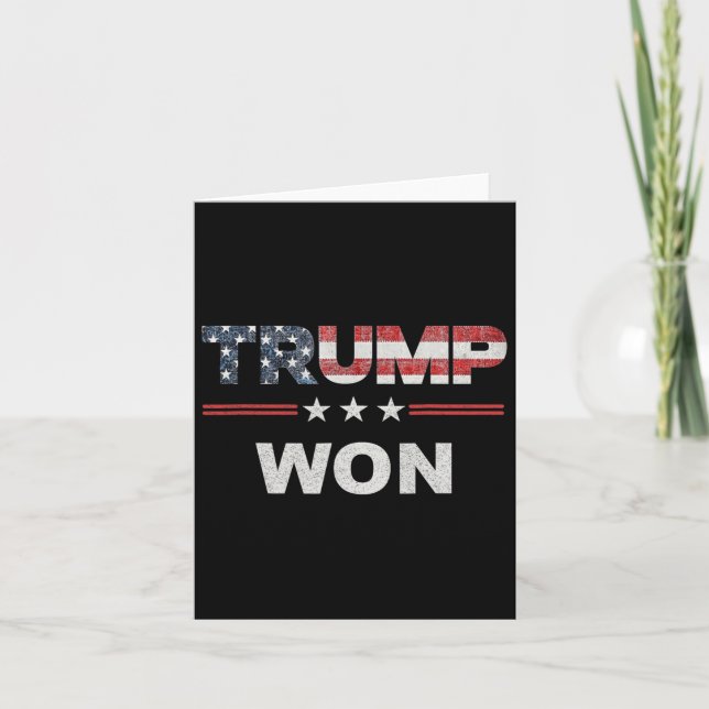 Trump hat am 4. Juli die amerikanische Flagge gewo Karte (Vorderseite)