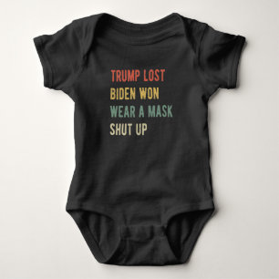 Trump hat Biden verloren, eine Maske zu tragen, Baby Strampler