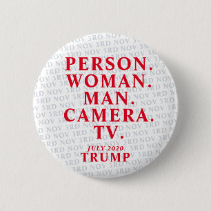 Trump hat den Test bestanden - Anti Trump Button