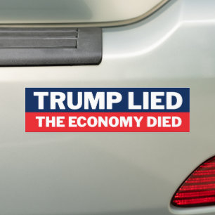 Trump hat die Wirtschaft gedämpft Rezession Autoaufkleber