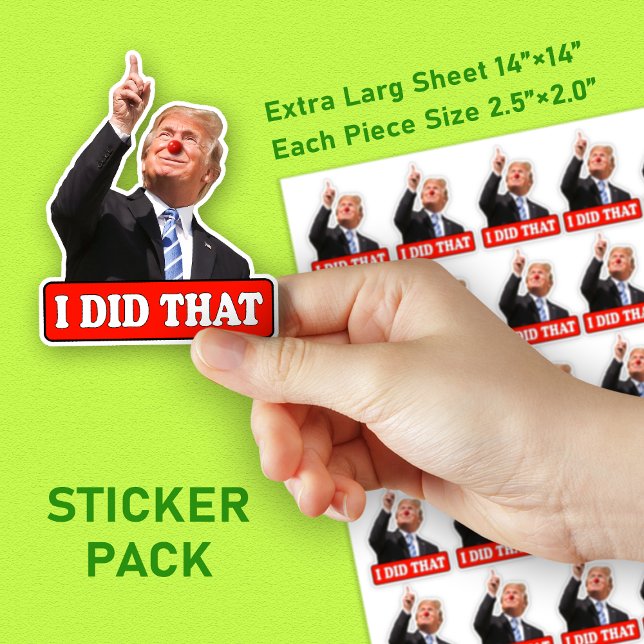 Trump hat dieses lustige Anti-Trump-Stück 30 gemac Aufkleber (Von Creator hochgeladen)