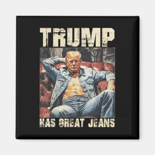 Trump hat ein großes Jeans-Funny-Meme-Sprichwort _ Magnet