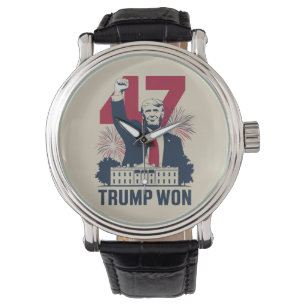 Trump hat erneut die Präsidentschaftswahl 2024 gew Armbanduhr