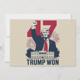 Trump hat erneut die Präsidentschaftswahl 2024 gew Einladung