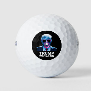 Trump hat erneut die Wahl 2024 zum Präsidenten gew Golfball