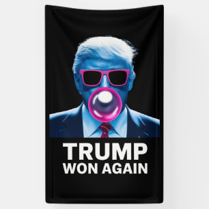 Trump hat erneut die Wahl zum 47. Präsidenten 2024 Banner