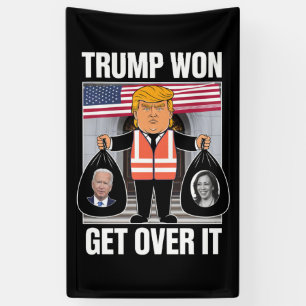 Trump hat gewonnen, akzeptiere es, Maga hat die Wa Banner